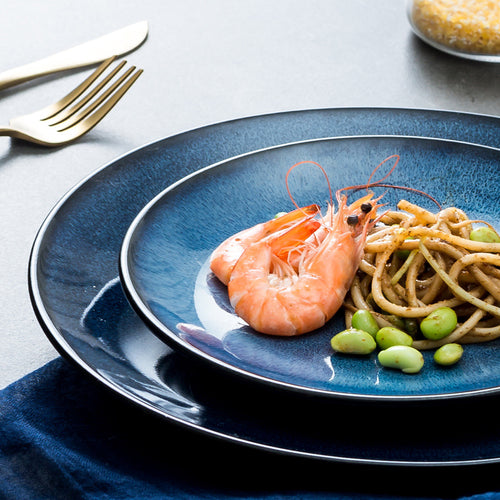 European-Style Ceramic Plate, Western Plate, Steak Plate, Disc Cake Plate, Pasta Plate, Breakfast Plate, Kiln Change Plate, Underglaze Tableware
